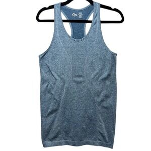 Zyia Active Tank Top Athletic Racerback Sleeveless Workout Top Blue‎ Size M